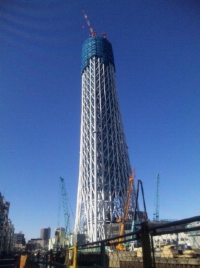 現(xiàn)狀的東京天空樹是這樣