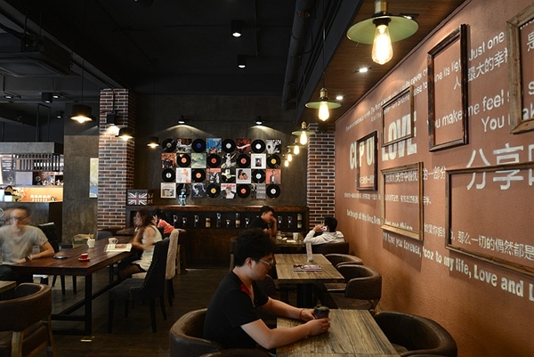 濟南軟裝設計,品牌命名,品牌整體形象,設計策劃,港愛咖啡